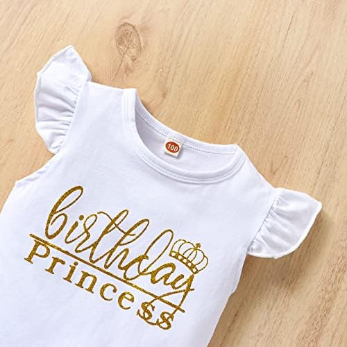 Lyqtloml Toddler bebe Kids Girls Rođendanske odjeće Princess thirt prsluk prsluk bez rukava točkica mjehurića mrežasti set suknja