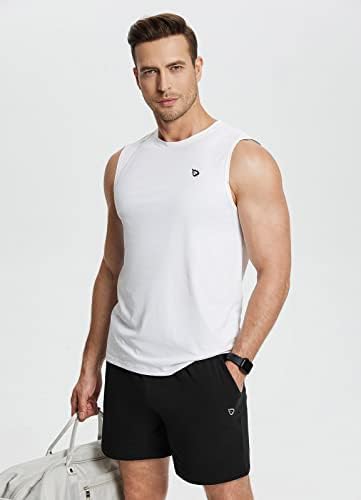 Baleaf muški 5,5 atletske kratke hlače pamučno ljeto povremeni znoj pidžama salon jogger trening teretana kratke hlače s džepovima