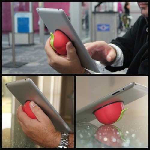 Isucker, plava sa sivom polugom za upotrebu s iPadom, Androidom, Samsung, Kindle, Nook. To je ergonomska ručka, a može se koristiti