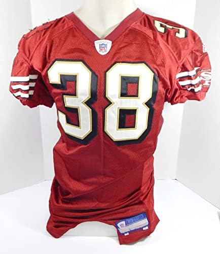 2005. San Francisco 49ers Ben Emanuel 38 Igra izdana Red Jersey 44 12 - Nepotpisana NFL igra korištena dresova