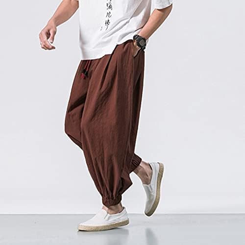 Muške ležerne hlače muške vitke hlače u teretanama hlače modni džep za crtanje ravna noga kombinezoni casual hlače