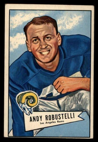 1952. Bowman 85 Andy Robustelli Los Angeles Rams VG Rams Arnold