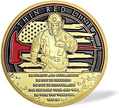 BHEALTHLife Firefighter Challenge Coin Volonterska vatrogasna postrojba uvijek spašava Blagoslovi vatrogasac