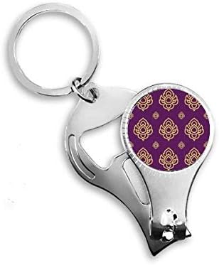 Kingdom Golden Purple Art ilustracija noktiju za nokat ring ključ lanaca otvarača za bočicu