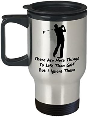 Golf kava Putnička šalica najbolja smiješna jedinstvena golfera osoba čaj čaj savršena ideja za muškarce žene ima više stvari od golfa,