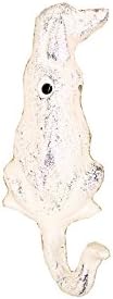 Ručno izrađeni nautički dekor bijeli od lijevanog željeza kuka za pse 6 - željezna kuka - metalni ukras psa