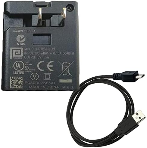 UPBRIGHT 5V AC/DC Adapter + Micro USB kabel za punjenje kompatibilan s Plantronics od Poly Voyager 5200 203500-01 Bežične slušalice