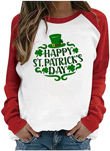 St Patricks Dan Majica Žene plus veličina proljetni vrhovi grafičke majice Udobne majice za cvjetanje slatka kawaii odjeća y2k vrhovi