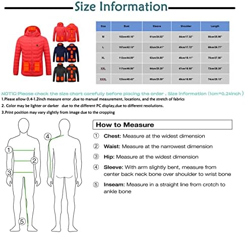 Muški zimski kaputi Novo nadograđeni kontrola 9 grijanja konstantna temperatura inteligentna jakni za grijanje za muškarce