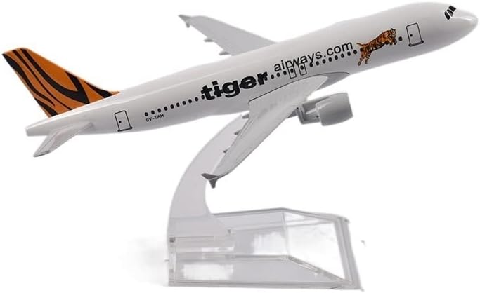 Lukbut omjer klizanja oslikanih umjetničkih djela za: 16 cm Tiger Airbus A320 Model Aircraft Die-Cast Metal 1/400 Ljestvi zrakoplovni