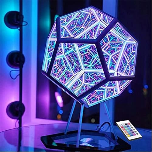 iProPower Infinity Dodecahedron Gaming Light 3D Cube Light Igra je cool RGBW led lampe za spavaće sobe Dekor igra-soba Noćne svjetiljke