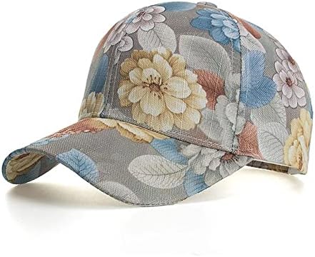 Bejzbolska kapa s cvjetnim uzorkom za žene podesiva bejzbolska kapa s cvjetnim uzorkom ljetna tanka bejzbolska kapa