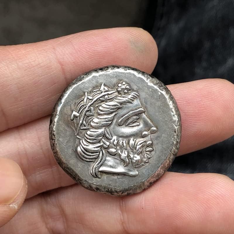 Grčke kovanice mesing srebrni antikni zanati, inozemne komemorativne kovanice nepravilna veličina tipa 33