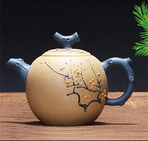 Debeli kineski čajnik retro ljubičasta glina lonac ljubičasti pijesak 320 ml čaj set mali čaj od čajnika