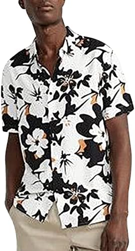 2023. Nova casual muški cvjetna košulja s labavim reverom tiskana manžeta s kratkim rukavima gumb Port stil muški dugi rukavi t