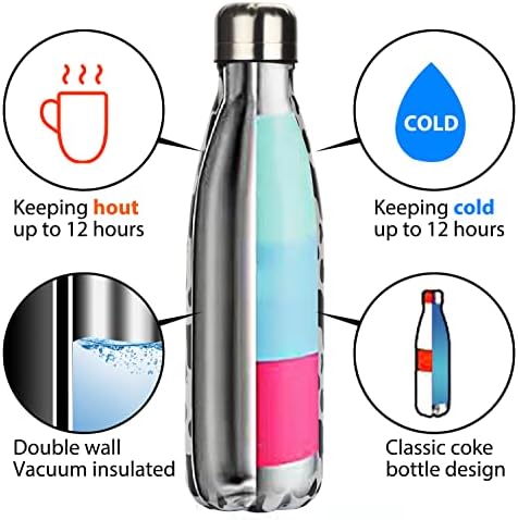 Luoda s dvostrukim zidom vakuum tikvica - izolirana boca vode od nehrđajućeg čelika - prijenosna boca za vodu iz oblika kola, bez propuha