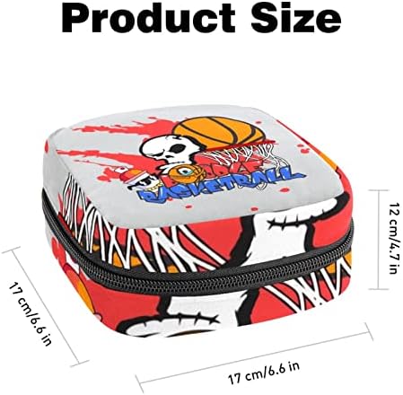 Košarkaška lubanja Doodle torba za pohranu higijenskih uložaka Prijenosni set za mjesečnu vrećicu za mjesečnu vrećicu za menstrualnu
