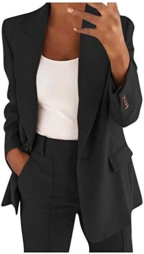 Blazers for Women Fashion Casual Professional nadmašuje otvorene prednje vitke jakne Ljetne trendovske Blazers