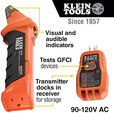 Klein Tools 93lcls Laser razina, samo -izravnavanje, razina poprečne linije i ET310 AC Freaker Freaker Finder s integriranim testerom