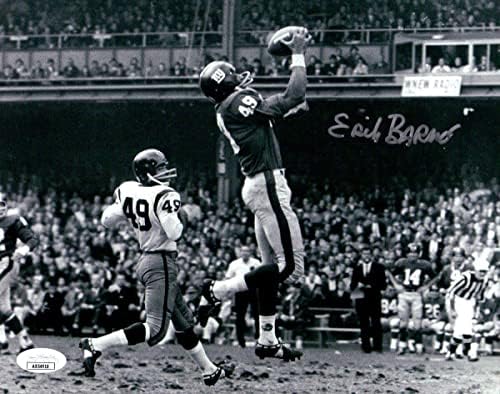 Erich Barnes potpisao je Autografirani 8x10 fotografija New York Giants JSA AB54918 - Autografirane NFL fotografije