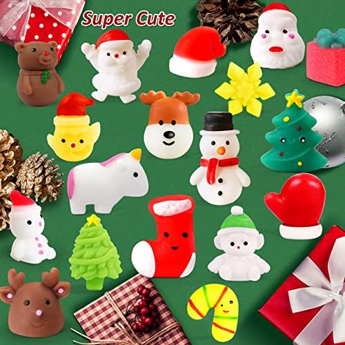 Božićni Adventski kalendar 2022 Kalendari za odbrojavanje igračke za djecu 9 božićne plišane životinje mochi 24pcs razne slatke životinje