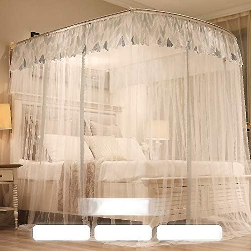 Čipkasta nadstrešnica u obliku oblika s mrežom protiv komaraca, nadstrešnica za krevet princeze u europskom stilu, mreža protiv komaraca