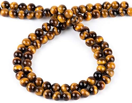 8 mm žute perle od tigrovog oka, prirodne kristalne perle od Mokusa, okrugle labave perle od dragog kamenja, kamene perle za izradu