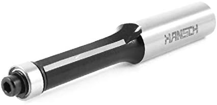 X-DREE 12,8 mm rupa za bušenje 1,18 Dvostruki rubovi ravna flauta Bit Crno siva (12,8 mm Vástago 1.18 '' Fresa de Flauta recta de doble