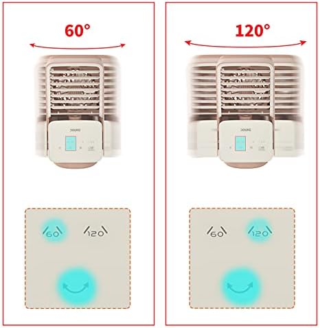 Mini klima uređaj, prijenosni klima uređaj punjiva isparavanje s 3 brzine 7 boja, osobni zračni hladnjak prijenosni ventilator za uredski