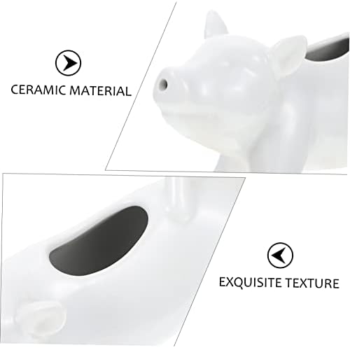 Poklopljivi životinjski oblik lonac mali terarijski umak bacač keramička šalica kave keramika pare pare bijelo staklo