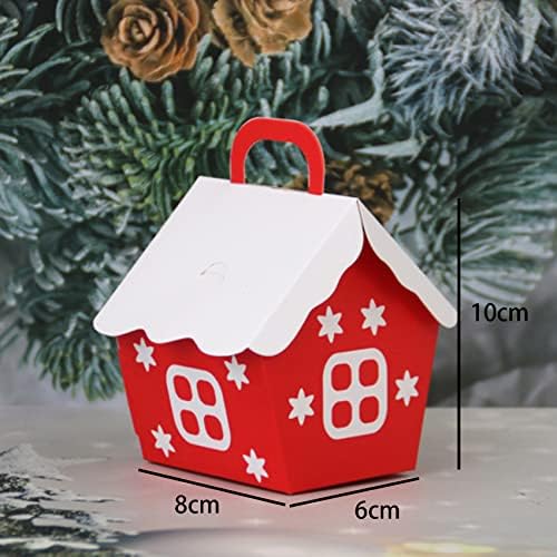 DEFLERI božićna poklon kutija u obliku kraft papira Poklon kutije s ukrasom kutije za kolačiće Slatka kutija za pakiranje za zabave