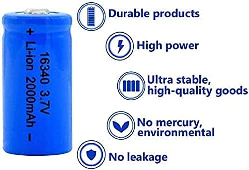 URBU 3.7V 2000Mah 16340 punjivi ionski litij baterija može za CR123A CR17345 K123A VL123A DL123A 5018LC 10PCS 10PCS