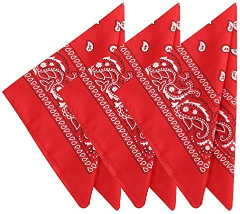 21-inčna crvena bandana 12 pakiranja veleprodaja crvene bandane večernje bandane za muškarce
