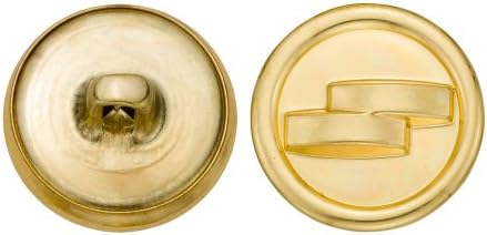 Metalni proizvodi&pojačalo;5136 metalni gumb s dvostrukom aureolom, veličina 30, zlato, 36 pakiranja