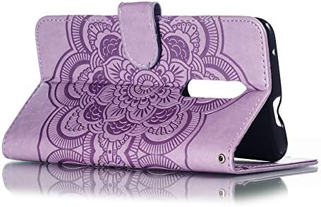 Torbica za telefon ISADENSER dizajniran za LG Stylo 5, flip-case LG Stylo 5, elegantan novčanik serije Mandala Totem reljefni, torbica-knjižica
