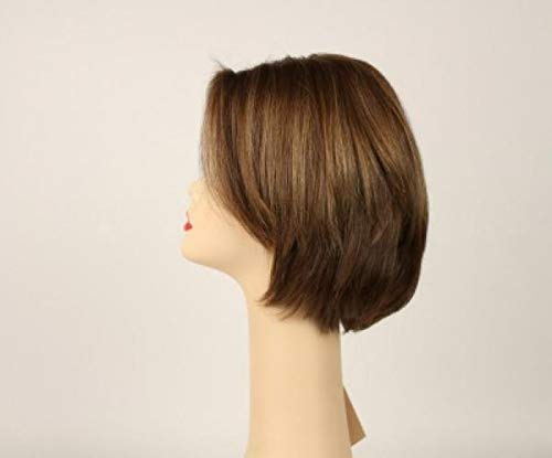 Europska perika za ljudsku kosu od mumbo-mumbo svijetlosmeđe s pepeljasto-svijetlim tonom kože, veličina mumbo
