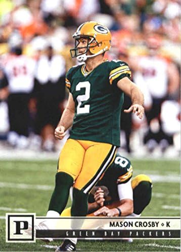 2018. Panini NFL nogomet 115 Mason Crosby Green Bay Packers Službena trgovačka karta