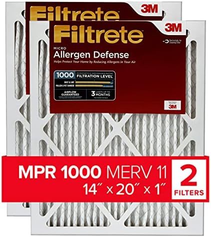 Filtriranje 14x20x1, filter za peći ac, MPR 1000, zaštita od микроаллергенов, 2 pakiranja & 14x25x1, filter za peći ac, MPR 1000, zaštita