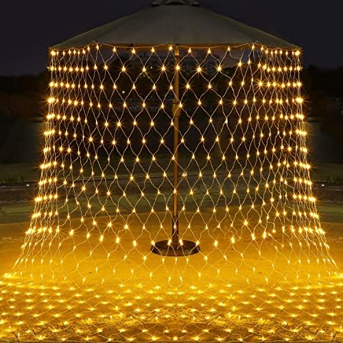 Blisun Net mrežasta svjetla, 360 LED božićne mrežne svjetla, 12ft x 5ft Fairy Stranica s 8 načina rasvjete, spojena vodootporna svjetlost