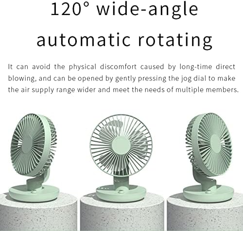 Prijenosni stolni ventilator 10-brzinski oscilirajući ventilator ventilator za hlađenje jak vjetar tihi rad radni ventilator za kućnu