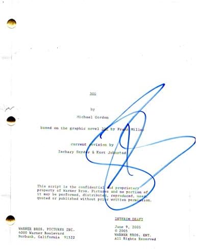 Gerard Butler potpisao je autogram - 300 scenarija za cijeli film - Zack Snyder, Lena Headey, Dominic West, Rodrigo Santoro, Kako obučiti