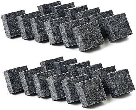 Charles Leonard višenamjenski gužvi iz filca, svaki 2 x 2 inča, 12 brisača po paketu, ugljen, 2 pakiranja - 24 brisača ukupno