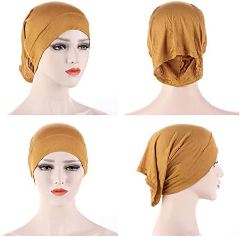 6 komada Žene ispod šal šešira poklopac poklopac unutarnje hidžab islamski poklopac za vrat muslimanska traka za rastezljivu cijev