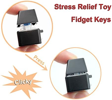 WULEEUPER tipkovnica fidget igračka mehanički prekidač tipkovnica prsta fidget gumb za ublažavanje napona za posebne potrebe ADHD Autism)