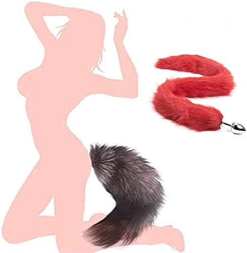 Betot dizajniran za dugački seksi lisica cosplay cosplay analni utikač utikač utikač za odrasle seks igračke za žene od nehrđajućeg