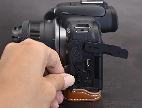 Zaštitna futrola od umjetne kože od umjetne kože-kompatibilna s kamerom bez ogledala od 910-polu-Donja futrola s dizajnom ručke - smeđa