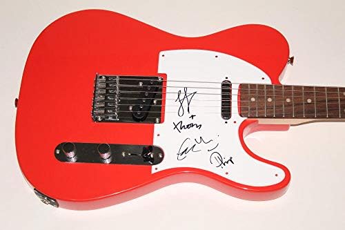 Radiohead Full Band X5 Potpisan autogram Fender Electric Telecaster Gitara - Real