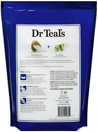 Otopina za natapanje eukaliptusa i metvice za Majčin dan dr. Teala-pomiješana s čistom Epsom soli-stimulira i smiruje osjetila-ublažava