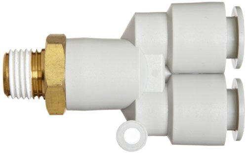 Cijevi priključak SMC KQ2U04-01AS iz PBT i mesinga sa нажимным veze s silikon, патрубковый dolikuje, vanjski promjer cijevi 4 mm x