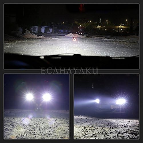 Ecahayaku 2 komada C6 CAR LED žarulja prednjeg svjetla H13, visoka niska greda 36W 6000K 3800LM izuzetno svijetla LED komplet za pretvorbu